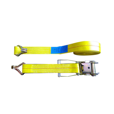 خرید WLL 3335 LBS پلی استر سنگین وظیفه Ratchet تسمه پایین تسمه با برچسب آبی / سفید online manufacture