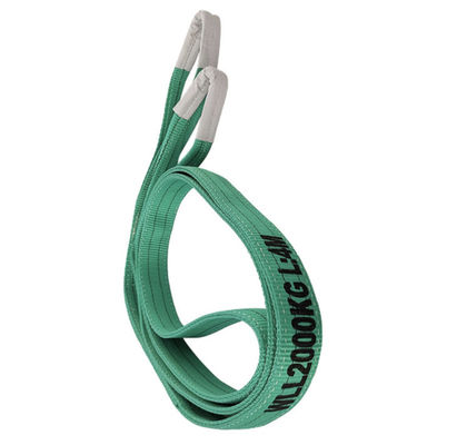 خرید تسمه حمل بار پلی استر بافته شده 2T تسمه های بالابر پلی استر با دو چشم online manufacture