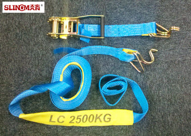خرید تسمه Ratchet LC2500 DN AS / NZS4380 50MM پلیستر آبی با چرخ دنده و دو قلاب سوار online manufacture