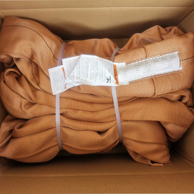 خرید حلقه پلی استر قهوه ای گرد سنگین عمودی 54000 LBS online manufacture
