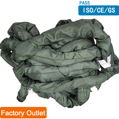 خرید هوی دیوتی زیتونی پلی استر ژاکت گرد زنجیر بافتنی عمودی 68000 LBS online manufacture