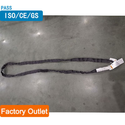 خرید ژاکت Twill Weave پلی استر گرد Sling سیاه سنگین وظیفه عمودی 2 تن online manufacture