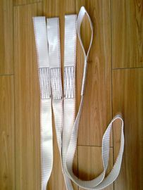 White 530kg Flat Endless Lifting Slings , Polyester Lift All Web Slings